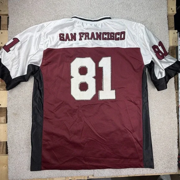 Vintage Stitched RENEGADE San Francisco Football Jersey‎ #81 Size XL Y2K - Picture 8 of 8